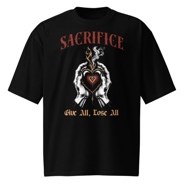 Sacrifice, gothic, medieval, Oversized heavyweight t-shirt