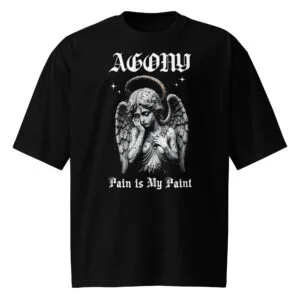 Agony, gothic, Oversized heavyweight t-shirt