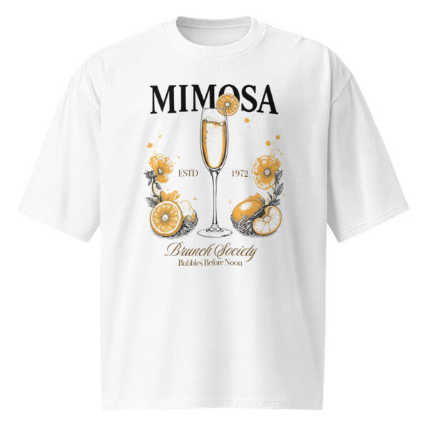 Mimosa Brunch Society, cocktail, Oversized heavyweight t-shirt