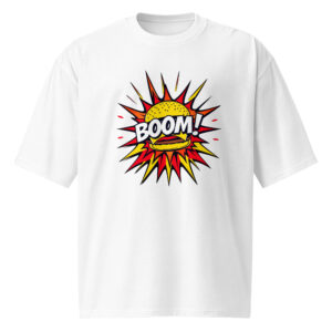 Boom!, pop art,Oversized heavyweight t-shirt