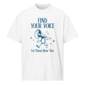 mens-box-tee-white-front-68c7a0c2397d7.jpg Find your Voice, Men’s box tee