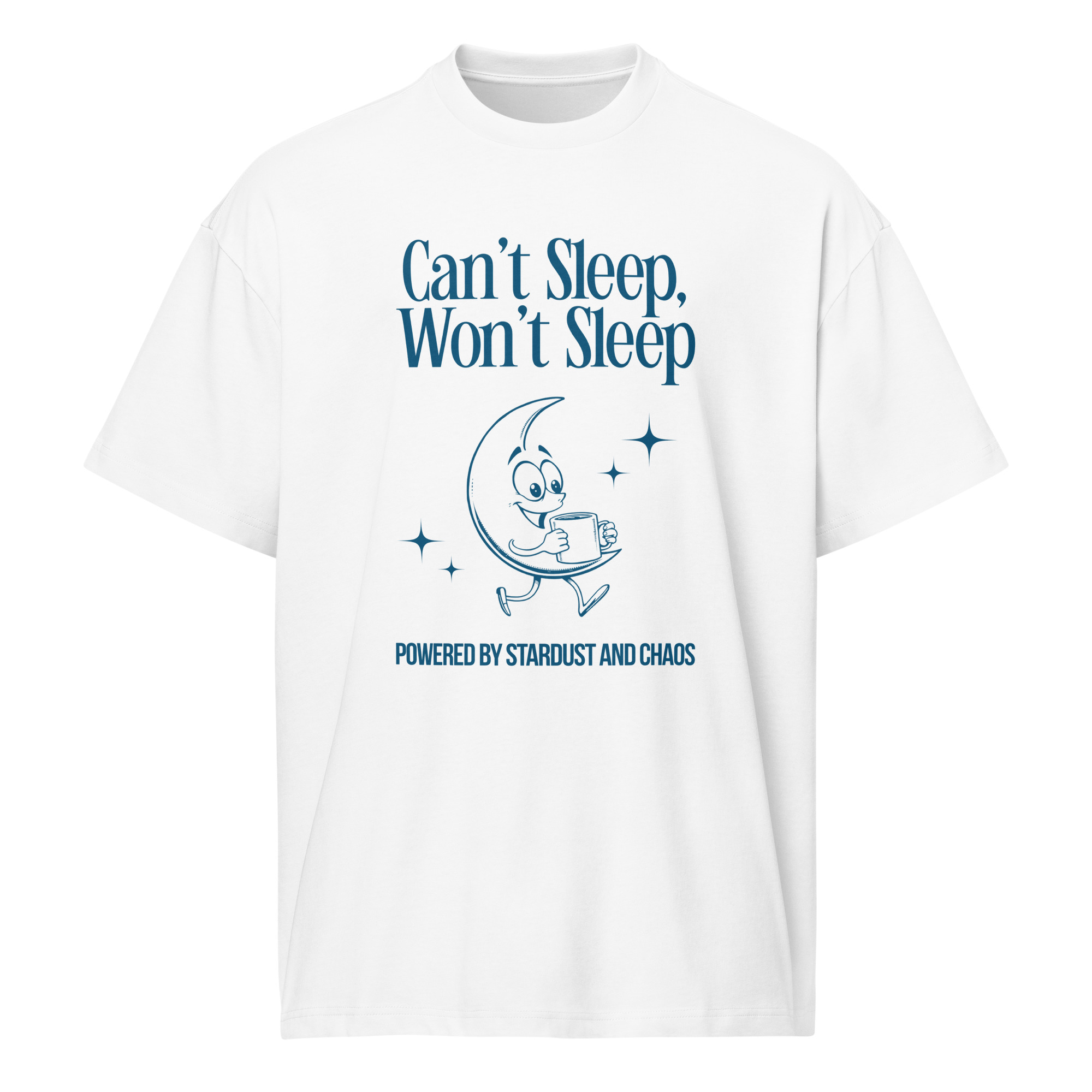 Can’t sleep, won’t sleep, funny, retro, Men’s box tee