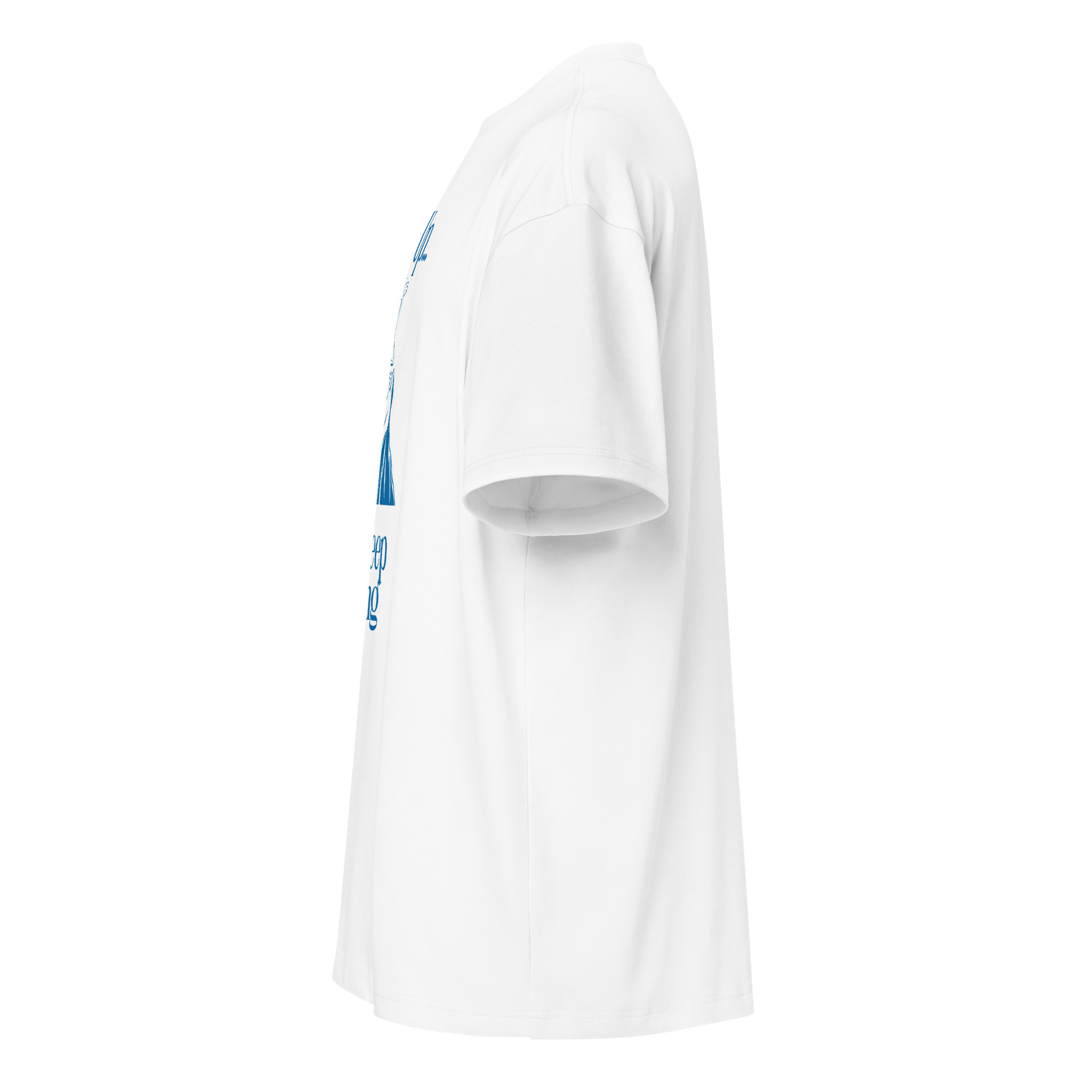 Look up and keep climbing, retro, cartoon, Men’s box tee - Image 4