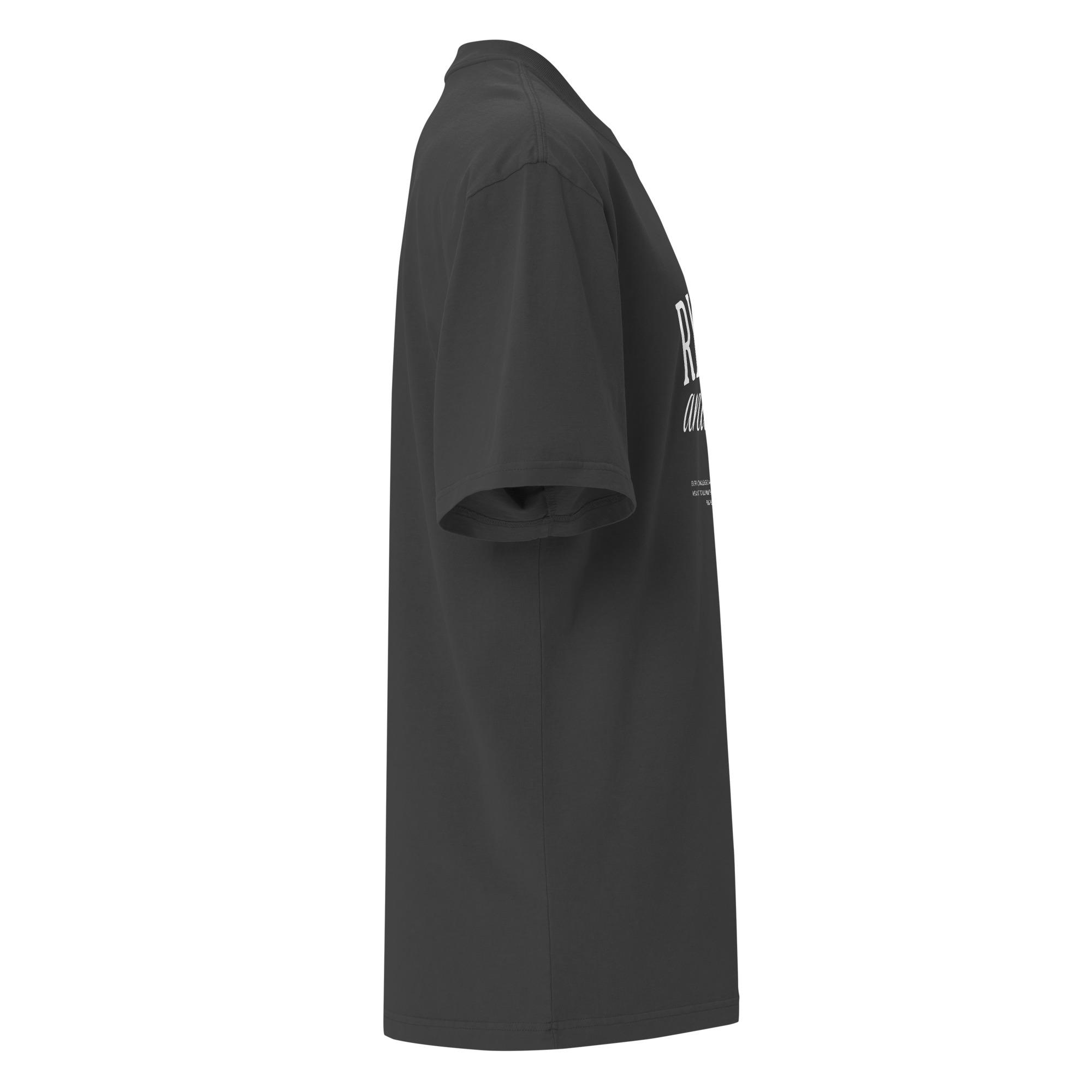 Rise up and Shine, typo, inspiration, Oversized faded t-shirt - Image 4