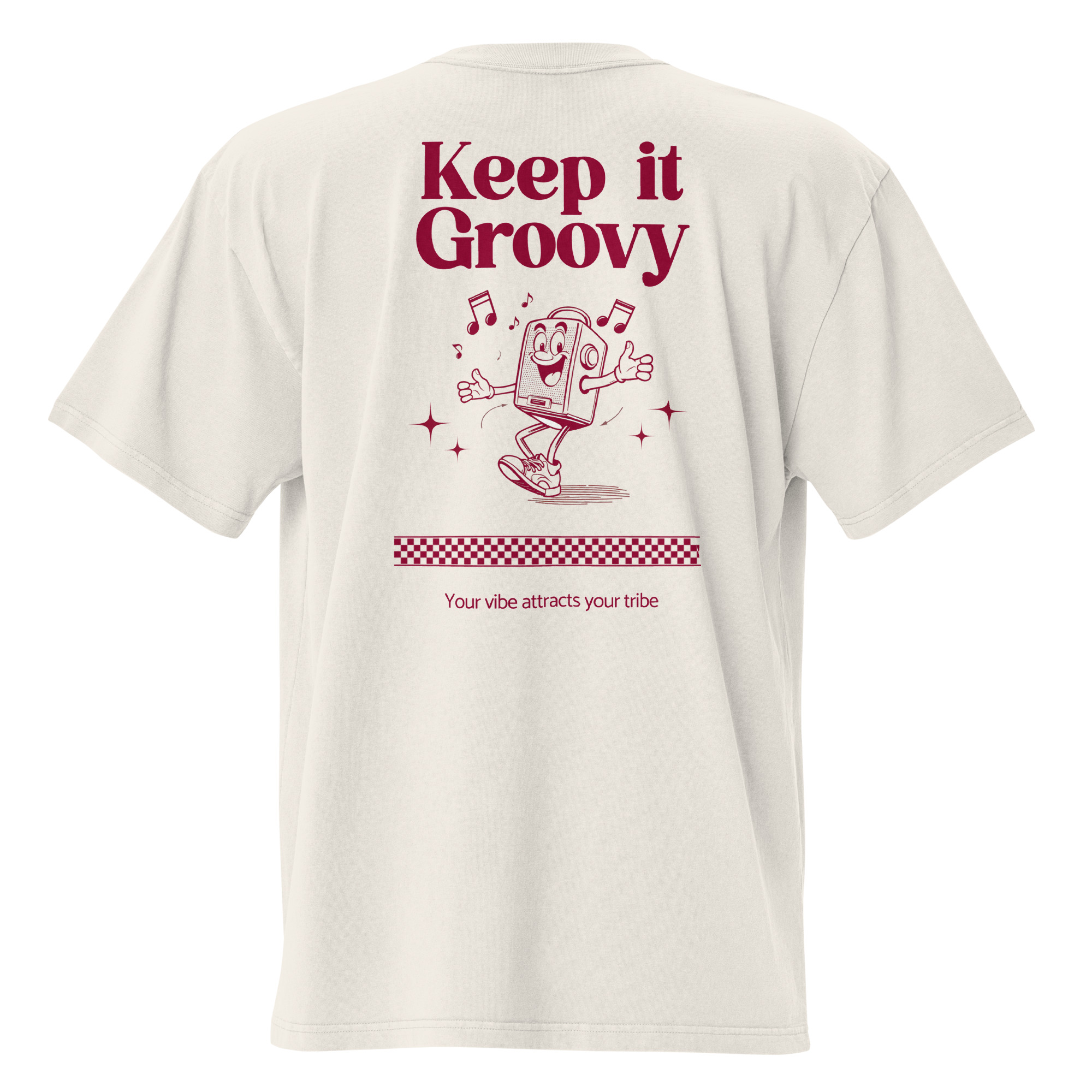 Keep it Groovy, Oversized faded t-shirt - Image 8