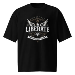 Liberate, inspiration, Oversized heavyweight t-shirt