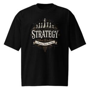 Strategy, inspiration, y2k logo, Oversized heavyweight t-shirt