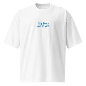 Deep House State of Mind, music, dj, Oversized heavyweight t-shirt