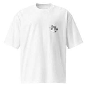Keep the Bass Low, music, dj, Oversized heavyweight t-shirt