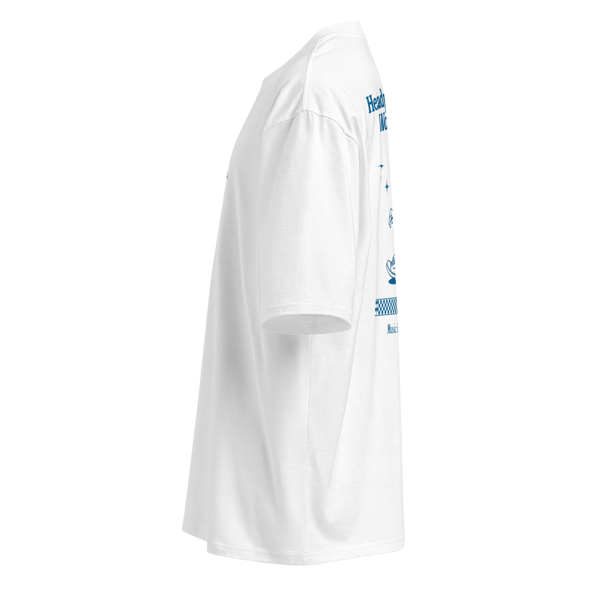 Headphones on, World off, mascot, retro, Oversized heavyweight t-shirt - Image 5