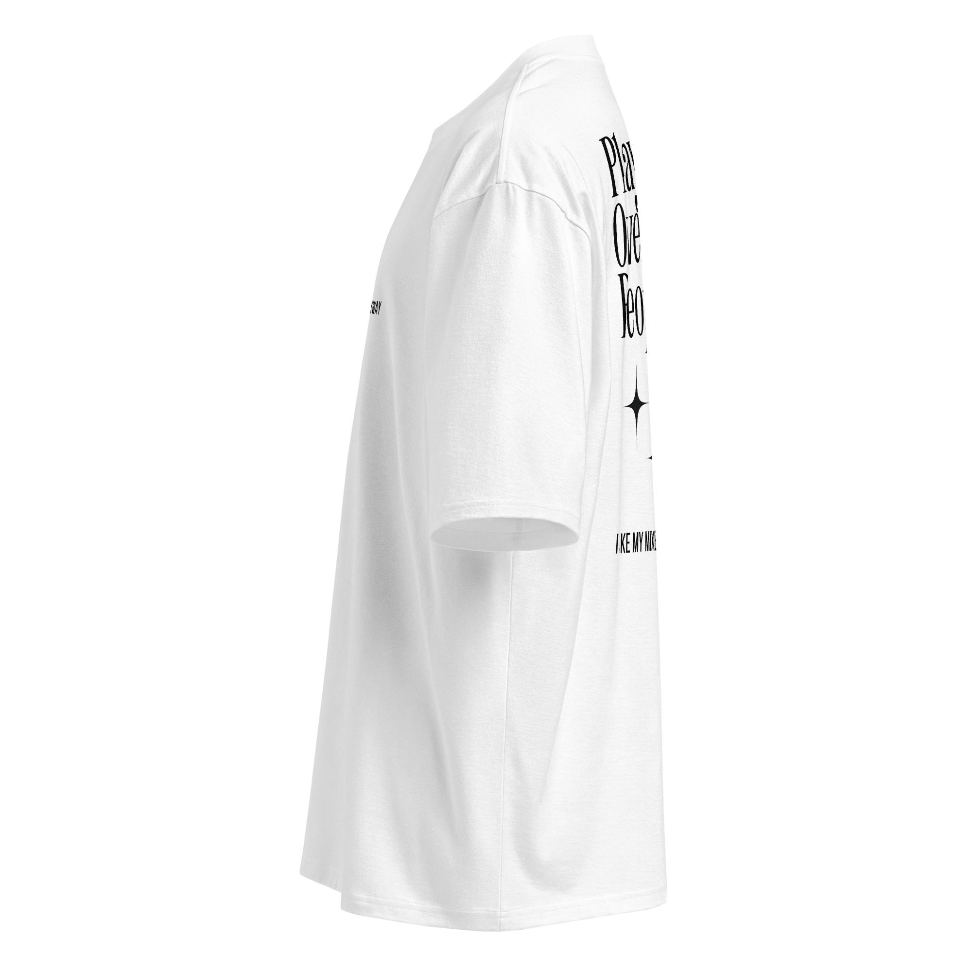 Playlists over People, music, dj, Oversized heavyweight t-shirt - Image 2