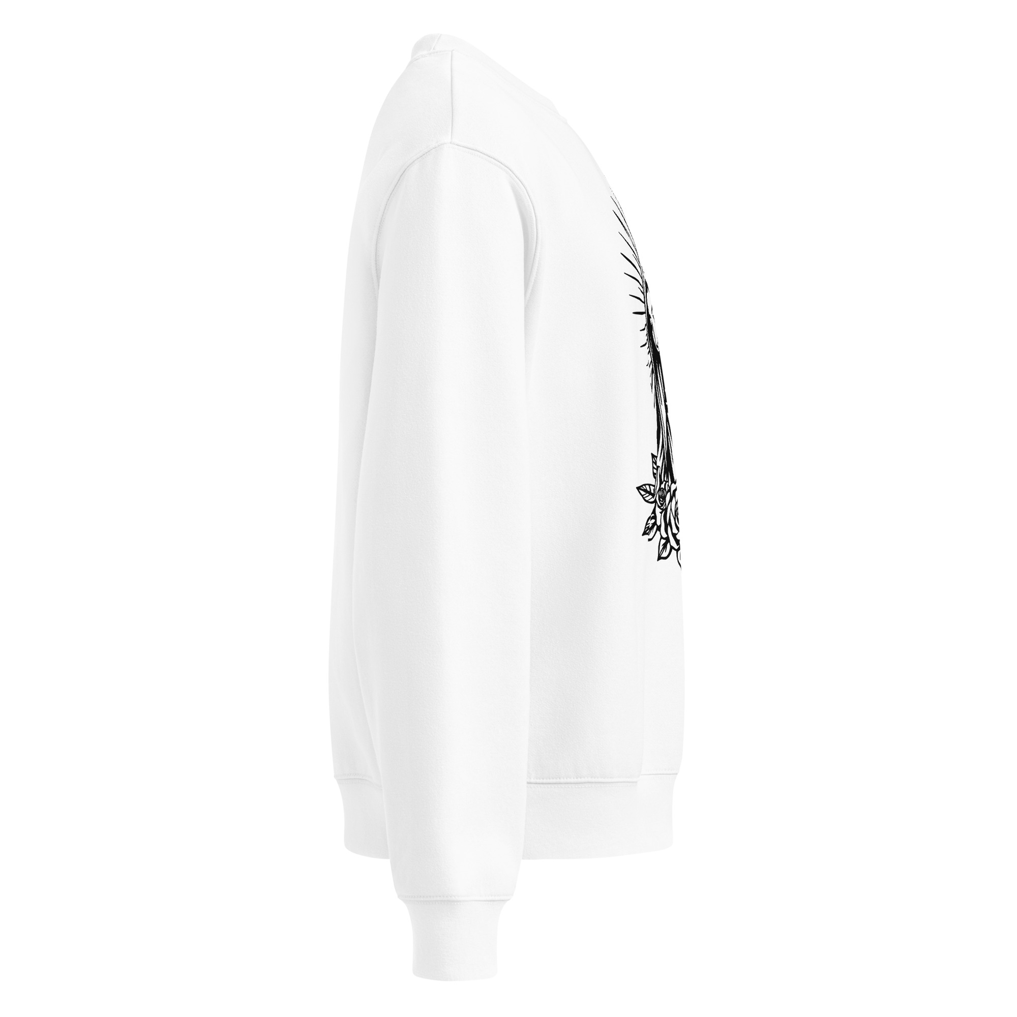 Virgin mary, tattoo art, Oversized heavyweight sweatshirt - Image 4