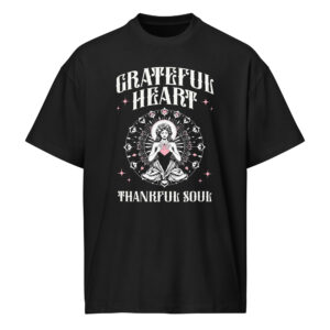 Grateful Heart, yoga, Men’s box tee