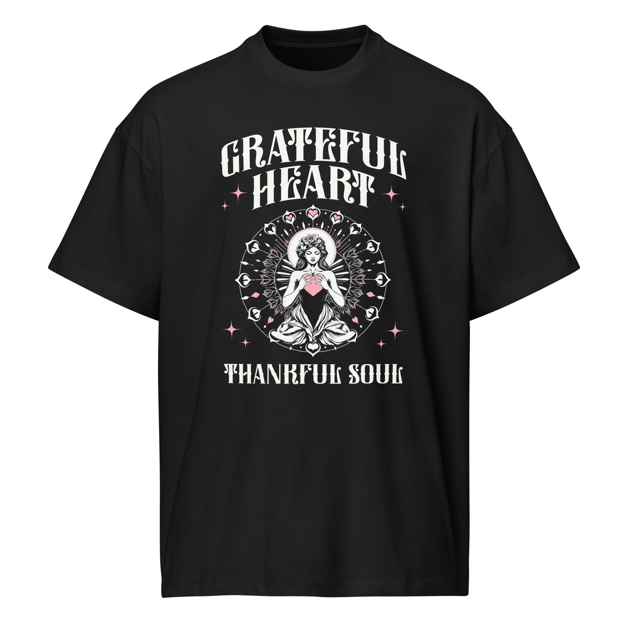Grateful Heart, yoga, Men’s box tee