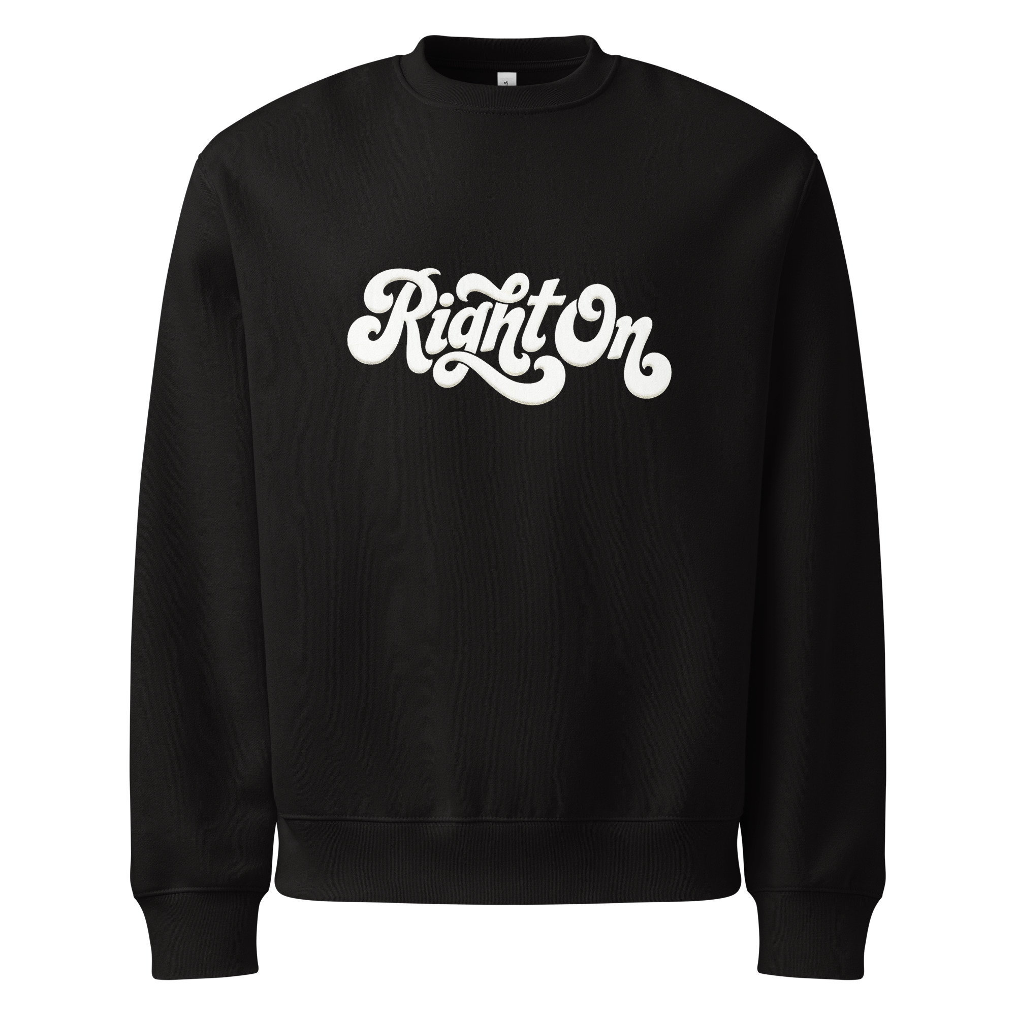 Right on, typo logo, Oversized heavyweight sweatshirt