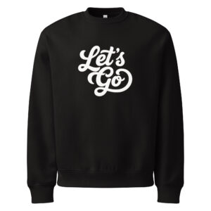 Let's go, typo logo, Oversized heavyweight sweatshirt