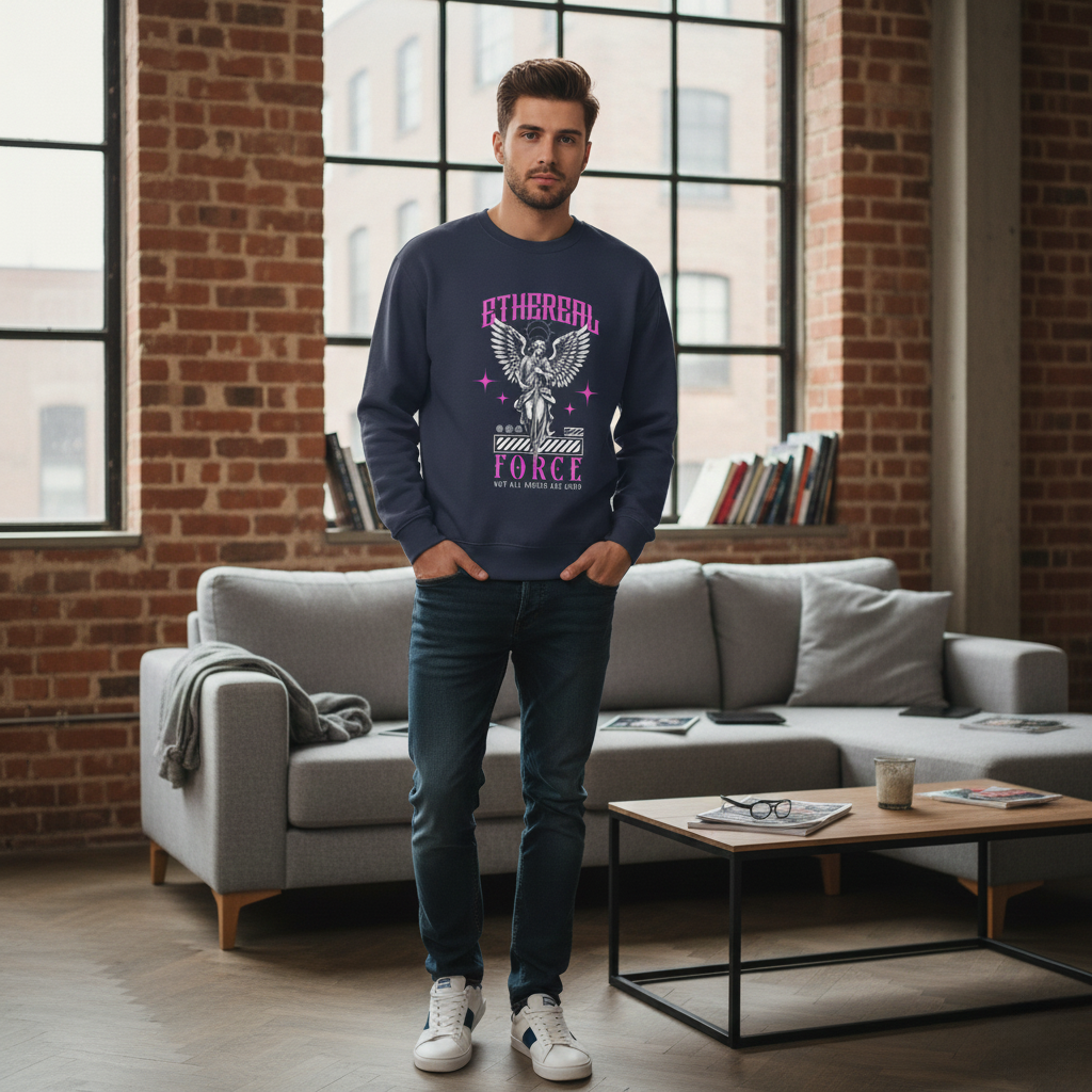 Ethereal Force, angels, Oversized heavyweight sweatshirt - Image 5