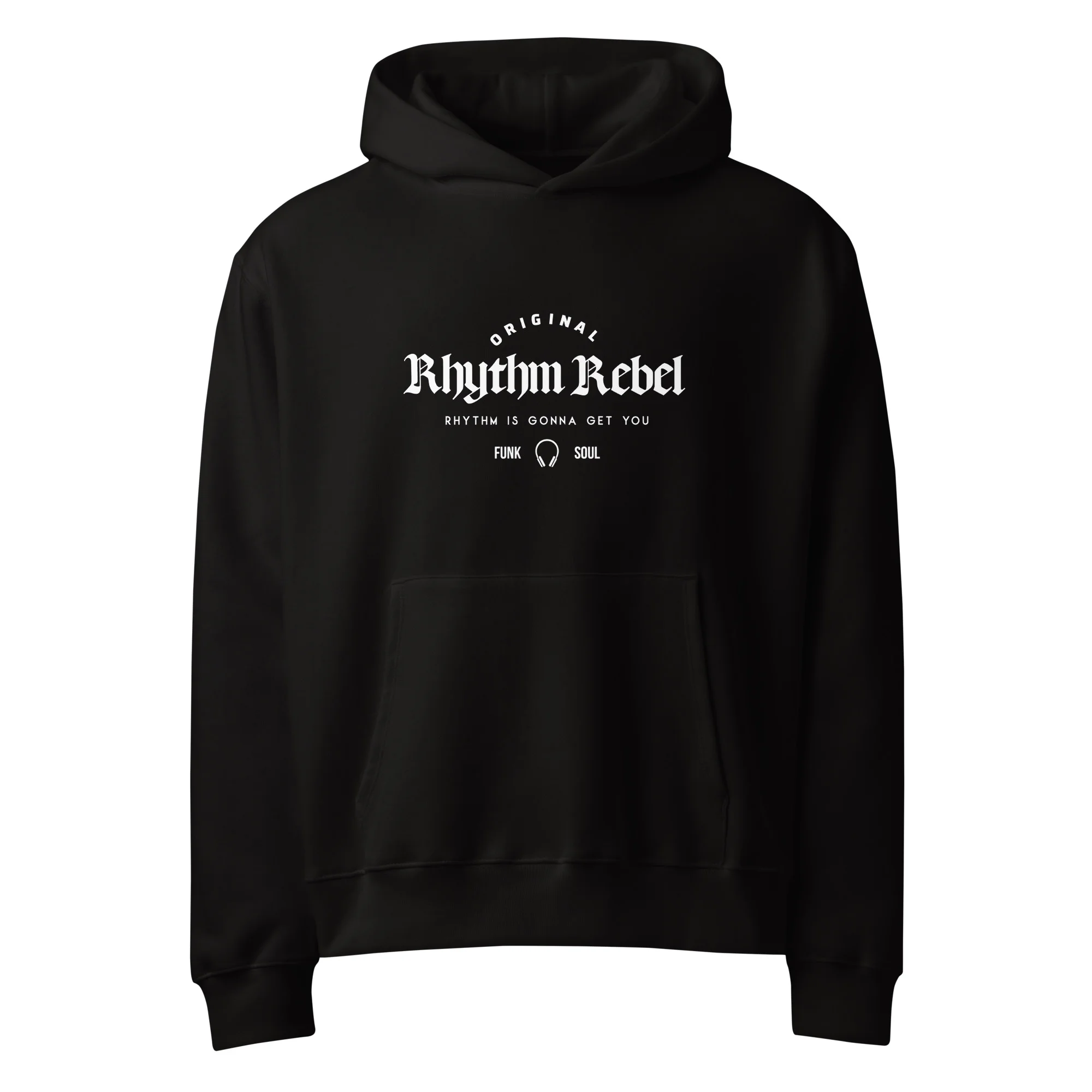 Rythim Rebel, music, dj, Oversized heavyweight hoodie