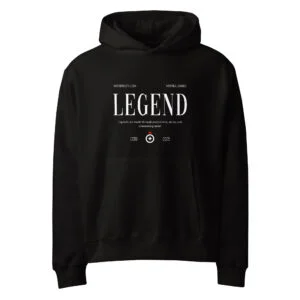 Legend, streetwear, typo, Oversized heavyweight hoodie