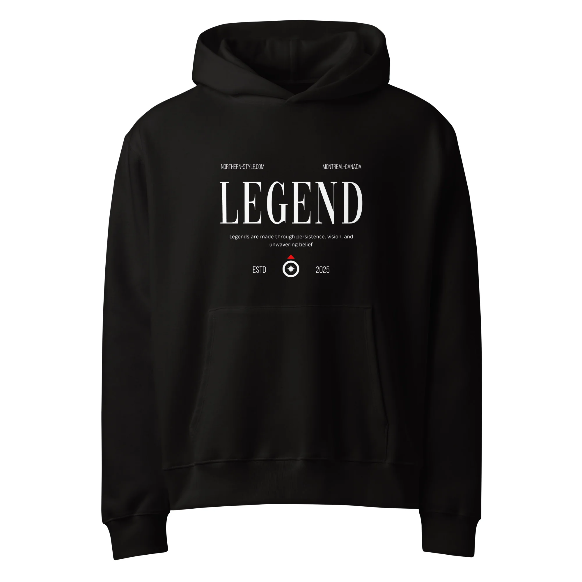 Legend, streetwear, typo, Oversized heavyweight hoodie
