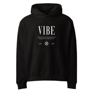 Vibe, streetwear, typo, Oversized heavyweight hoodie