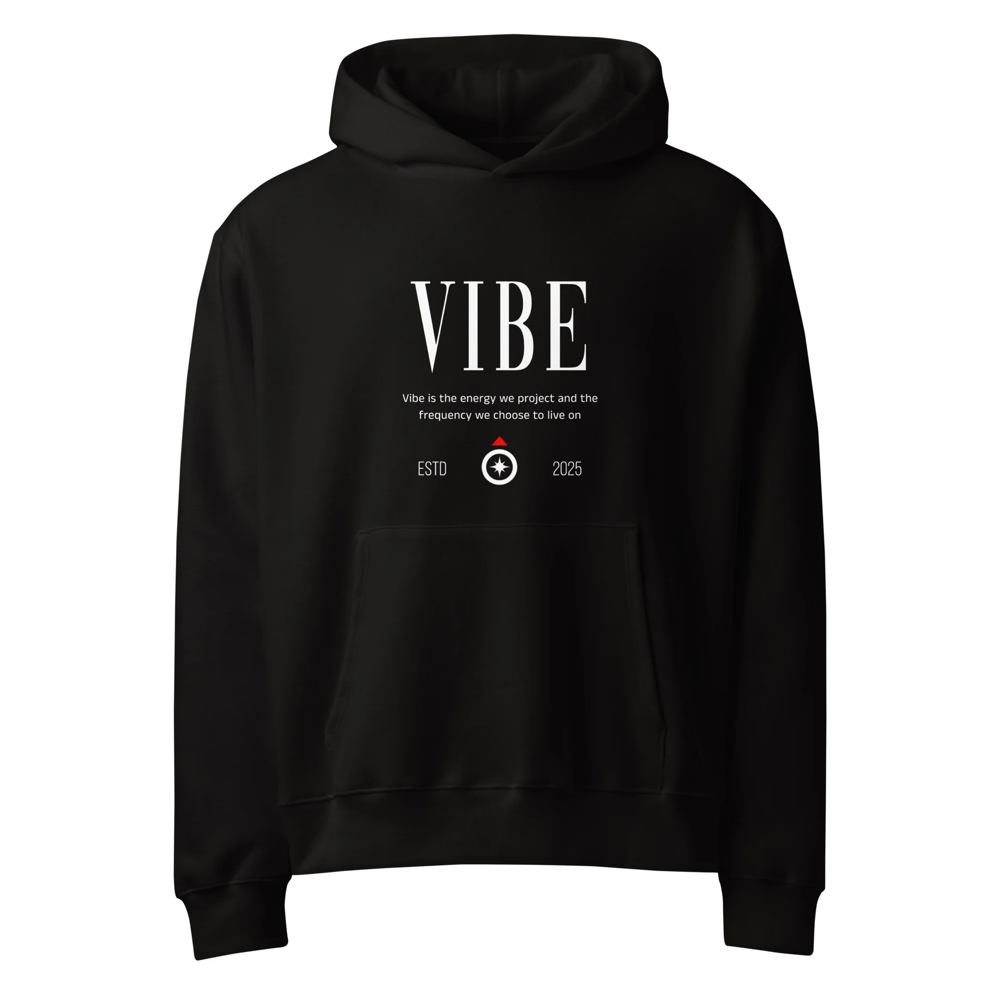 Vibe, streetwear, typo, Oversized heavyweight hoodie