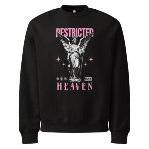 Restricted Heaven, angels, Oversized heavyweight sweatshirt