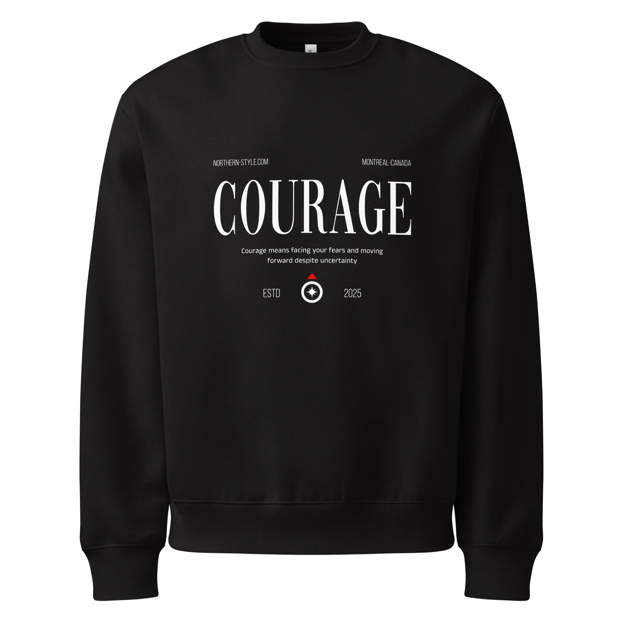 Courage, streetwear, Oversized heavyweight sweatshirt
