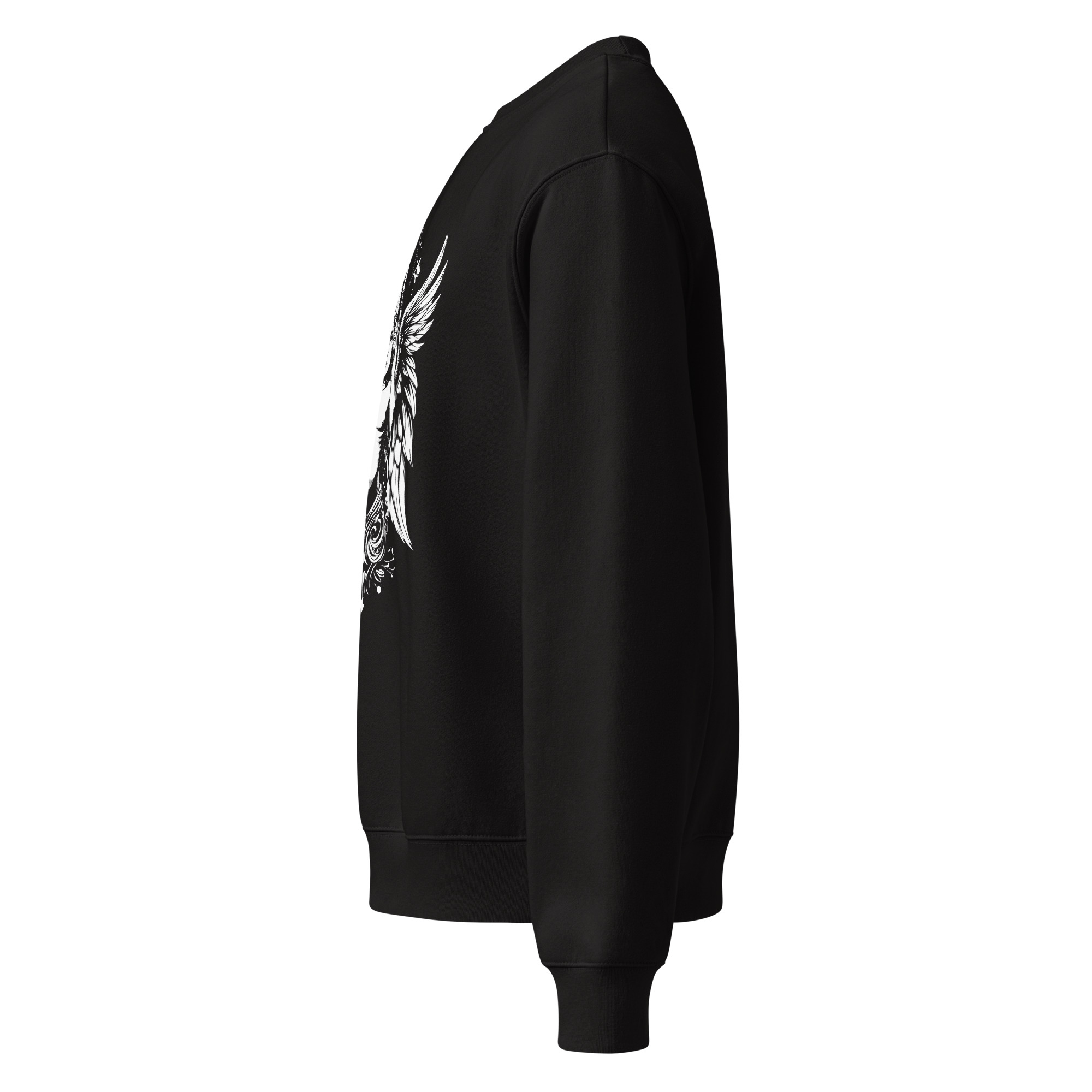 Angel Headphones, cherub, music, Oversized heavyweight sweatshirt - Image 3