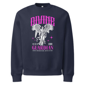 Divine Guardian, Angels, Oversized heavyweight sweatshirt