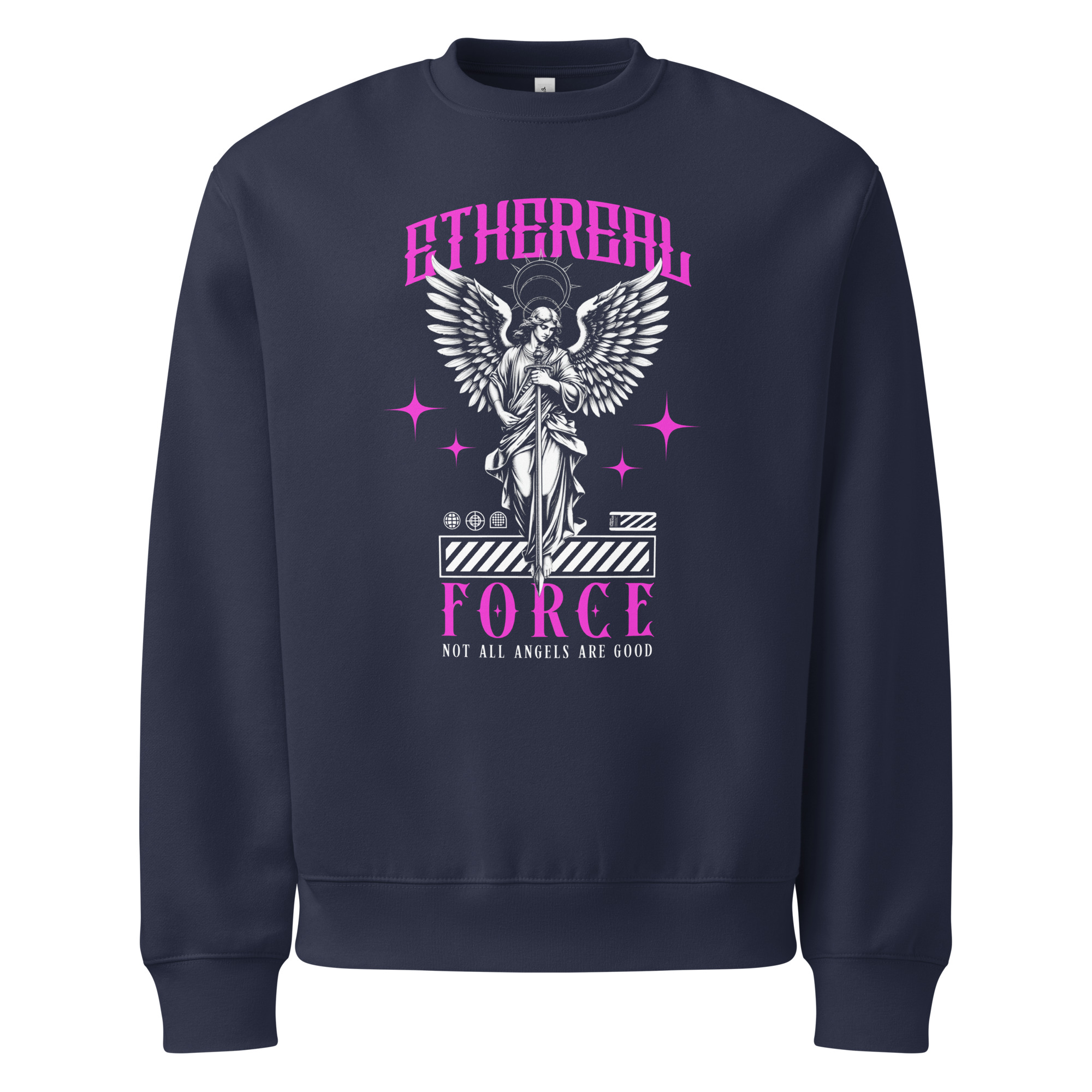 Ethereal Force, angels, Oversized heavyweight sweatshirt