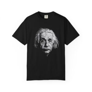 Vintage Scientist Portrait T-Shirt — Retro Genius Face Graphic Tee