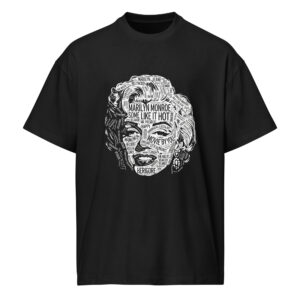 Marilyn, portrait, typo, Men’s box tee