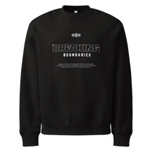 Breaking boundaries, streetwear, typo, Oversized heavyweight sweatshirt