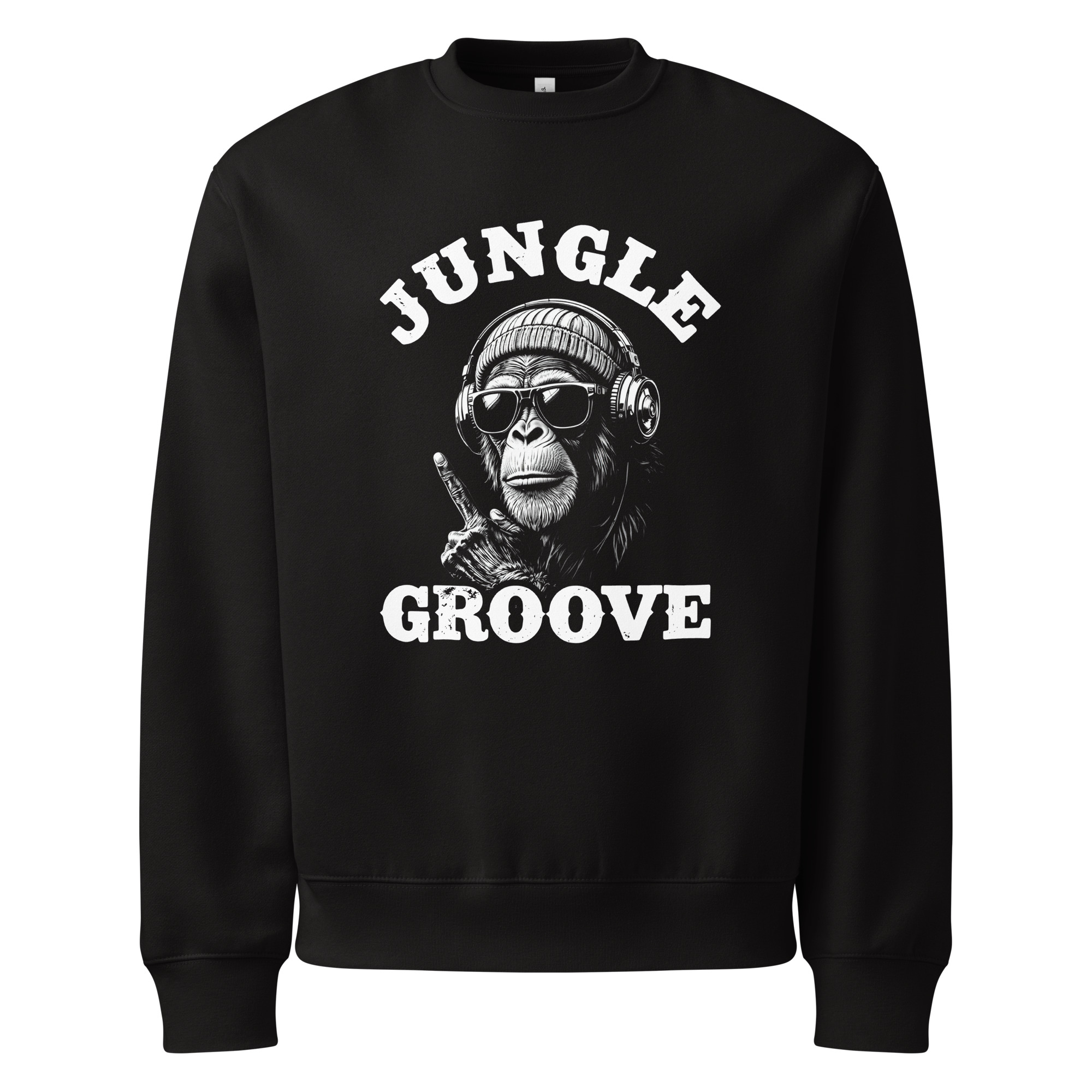Jungle Groove, music, dj, Oversized heavyweight sweatshirt