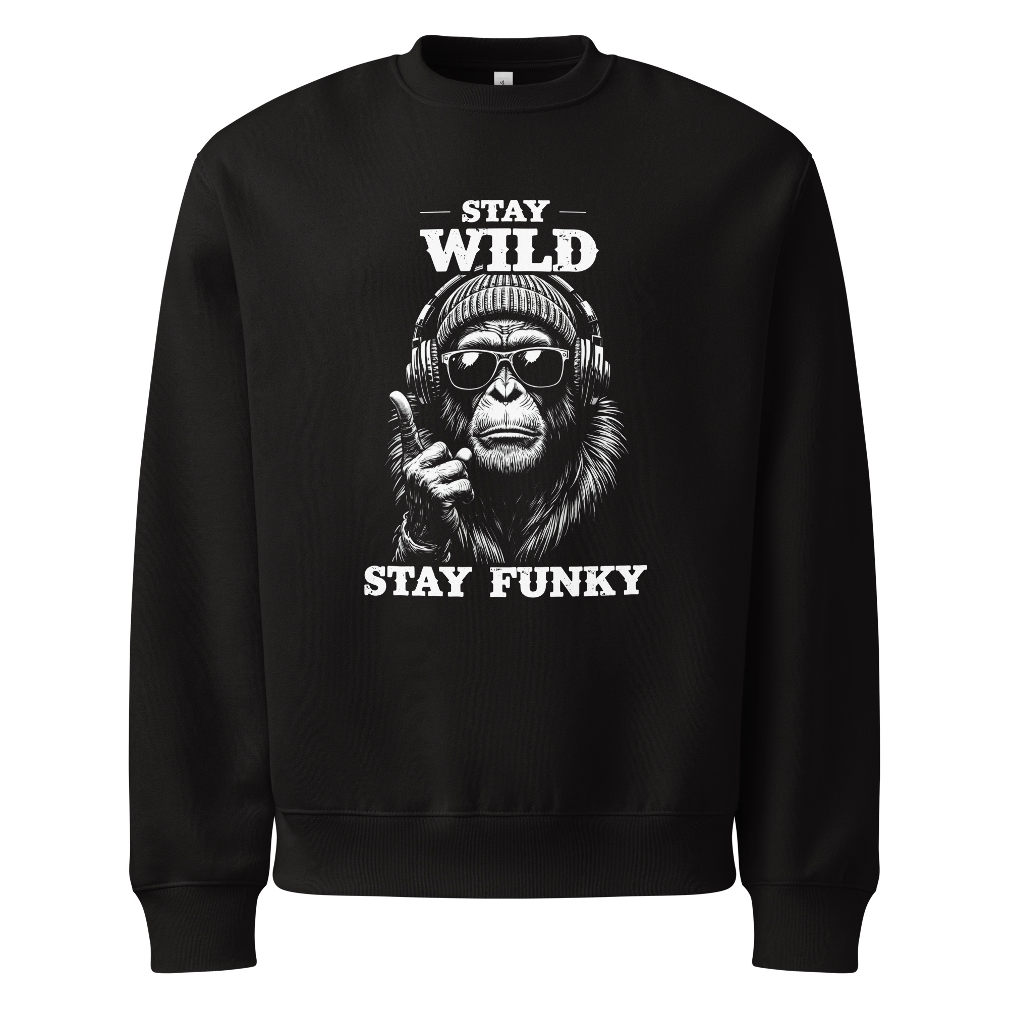 Stay Wild, music, dj, Oversized heavyweight sweatshirt