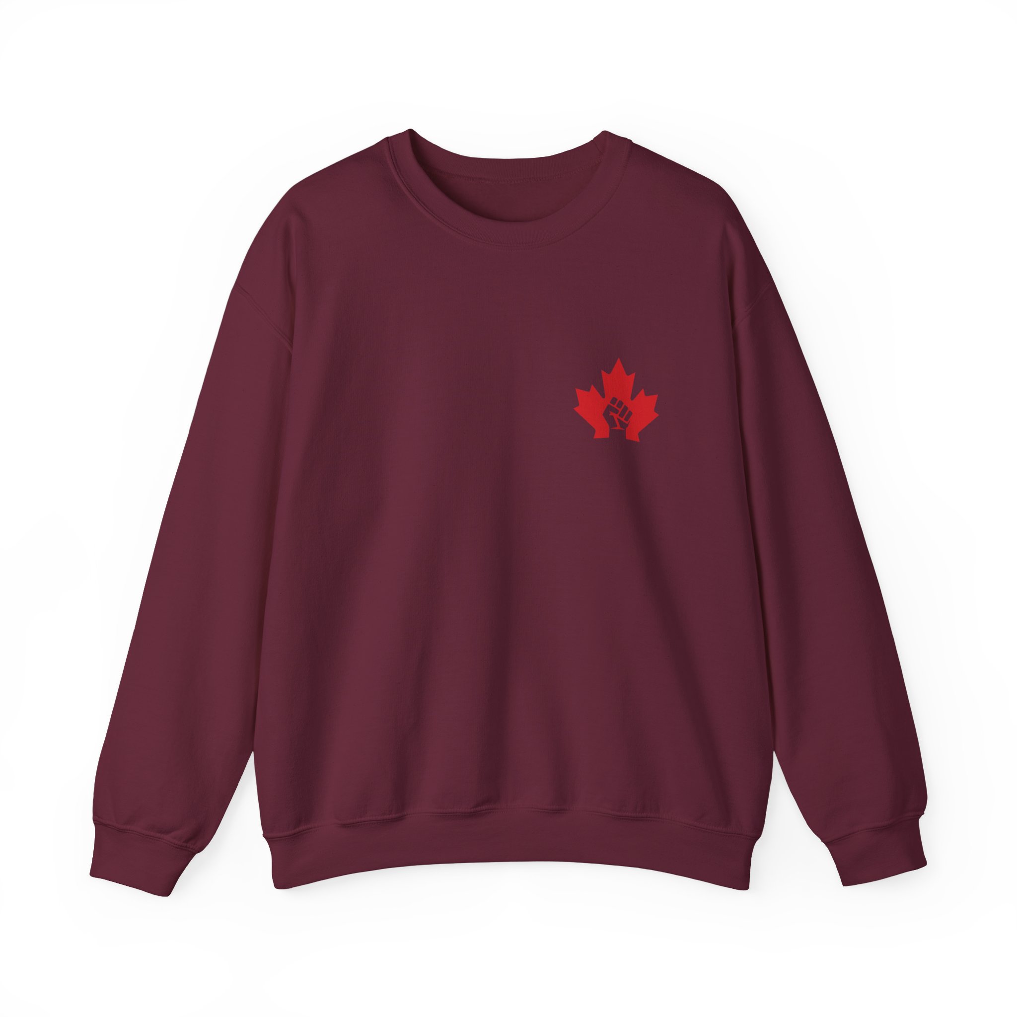 True North Strong & Free Sweatshirt — Canadian Maple Fist Crewneck, canada