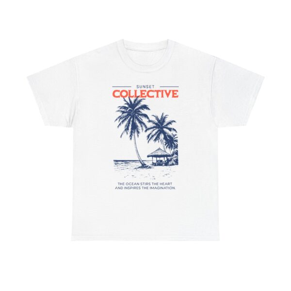 Sunset Collective Palm Beach T-Shirt — Tropical Vintage Surf Tee
