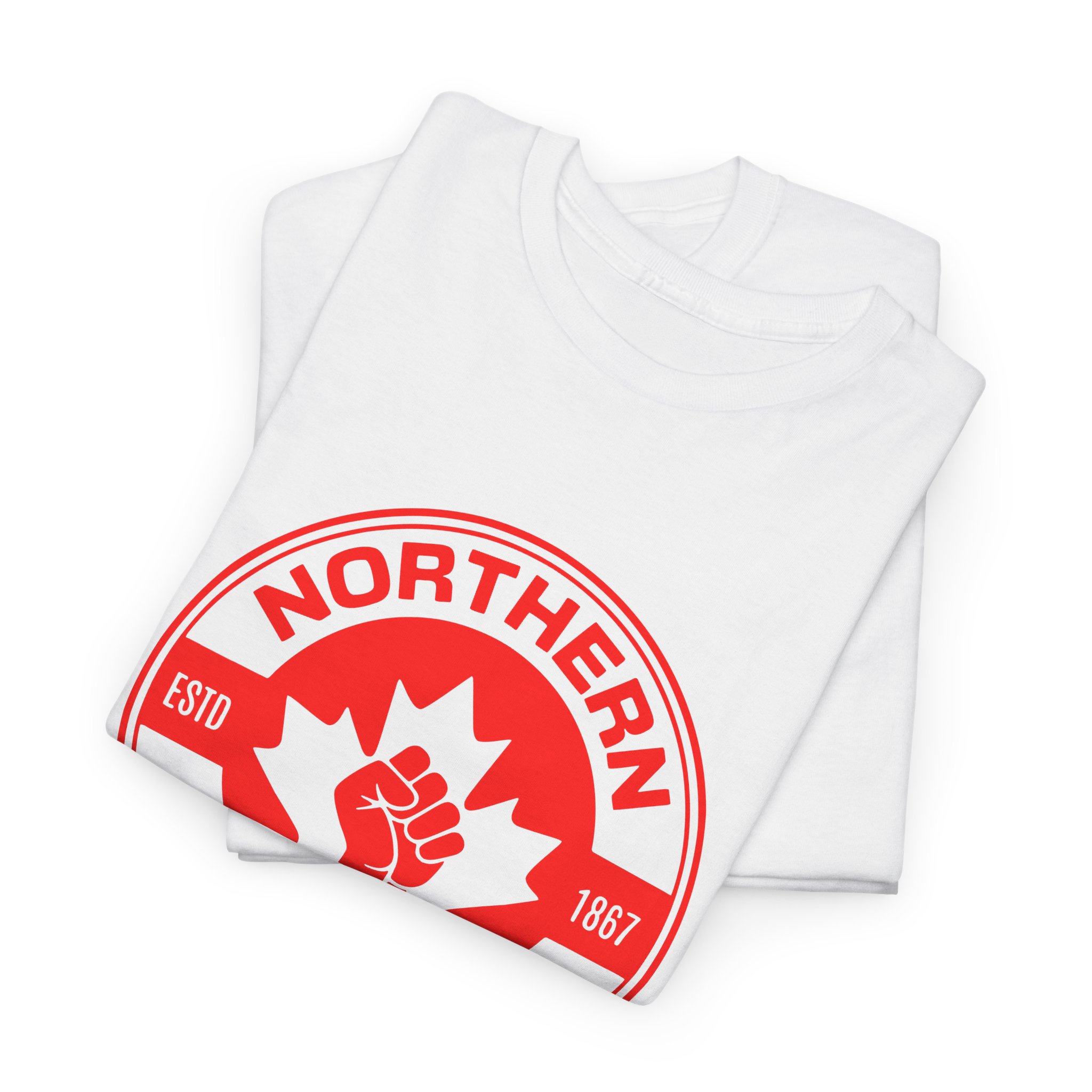 Northern Frontier Logo T-Shirt — Retro Canadian Maple Emblem - Image 5
