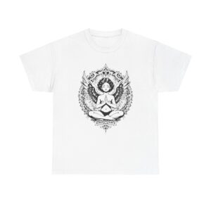 Meditation Angel T-Shirt — Mandala Winged Yogi Tee