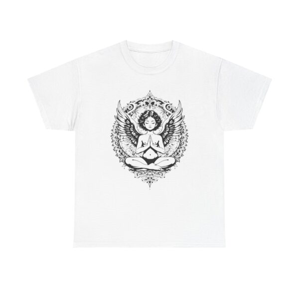 Meditation Angel T-Shirt — Mandala Winged Yogi Tee