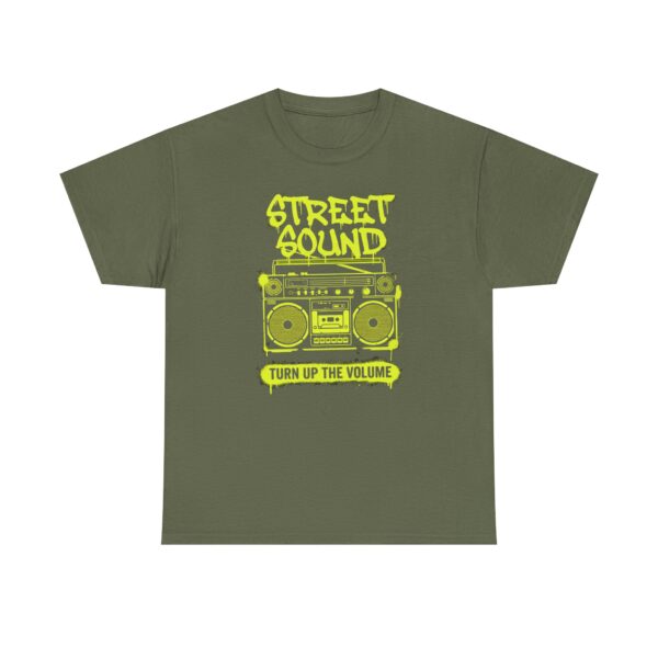 Street Sound Boombox T‑Shirt — "Turn Up The Volume" Music Tee