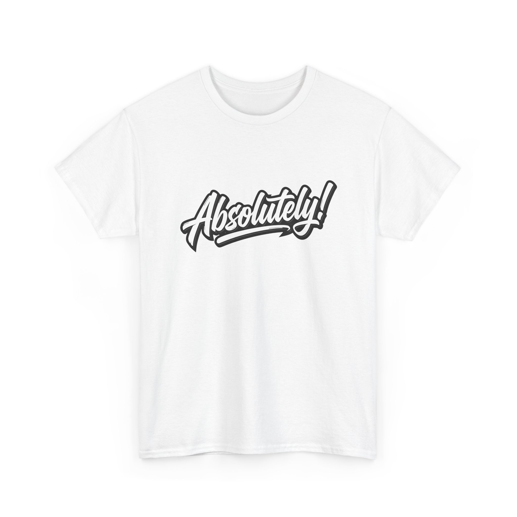 Absolutely! Graphic Tee — Retro Script Casual T‑Shirt - Image 3