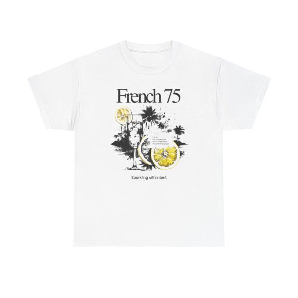 French 75 Cocktail T-Shirt — Vintage Citrus Gin Cocktail Tee