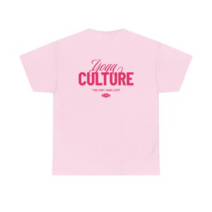 Yoga Culture T‑Shirt — 'Yoga Culture' Graphic Tee (Pink)