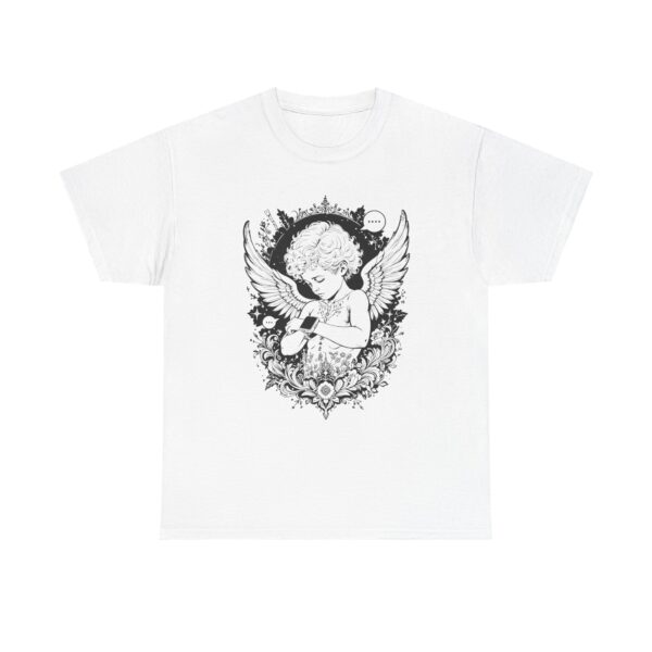 Angel Cherub Graphic Tee — Vintage Floral Halo T-Shirt
