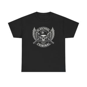 Skull Winged Emblem Tee — Vintage Military Skull Graphic T-Shirt