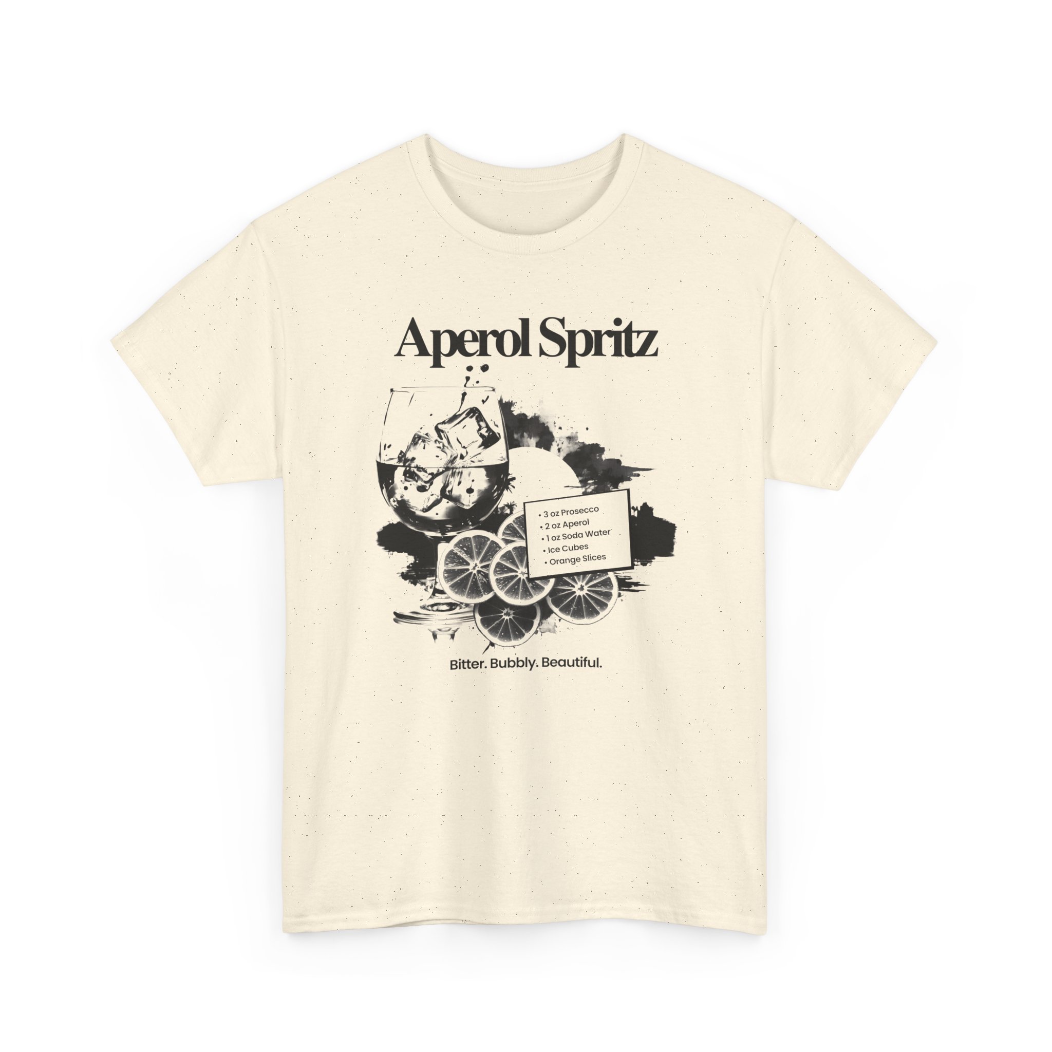 Aperol Spritz Tee — Vintage Cocktail Graphic Shirt - Image 3
