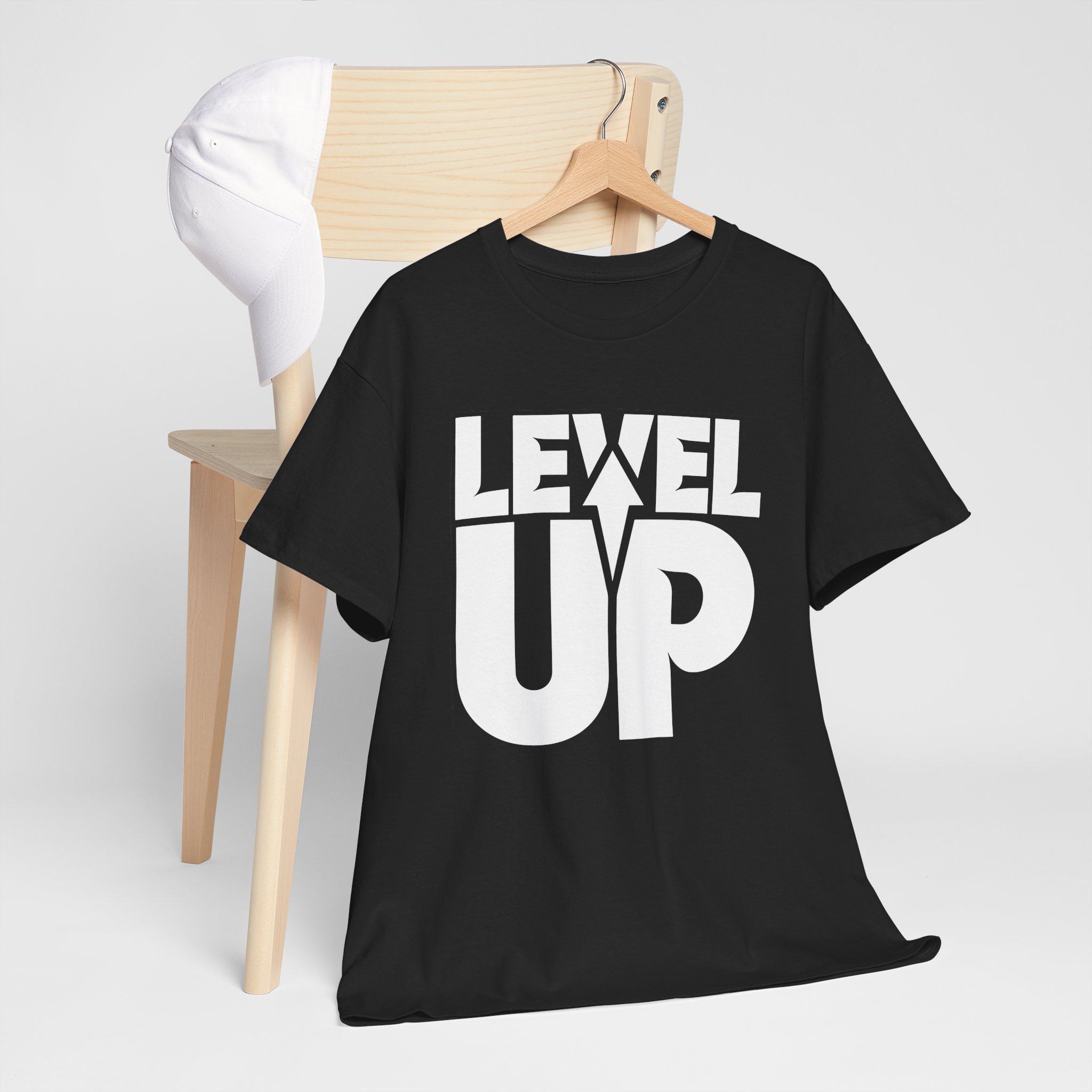 Level Up T-Shirt — Bold Gamer Retro Typography Tee - Image 7