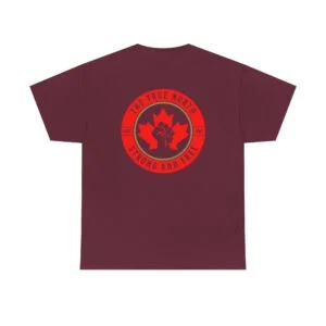 Canada Maple Fist Tee — “The True North Strong and Free” Graphic T‑Shirt